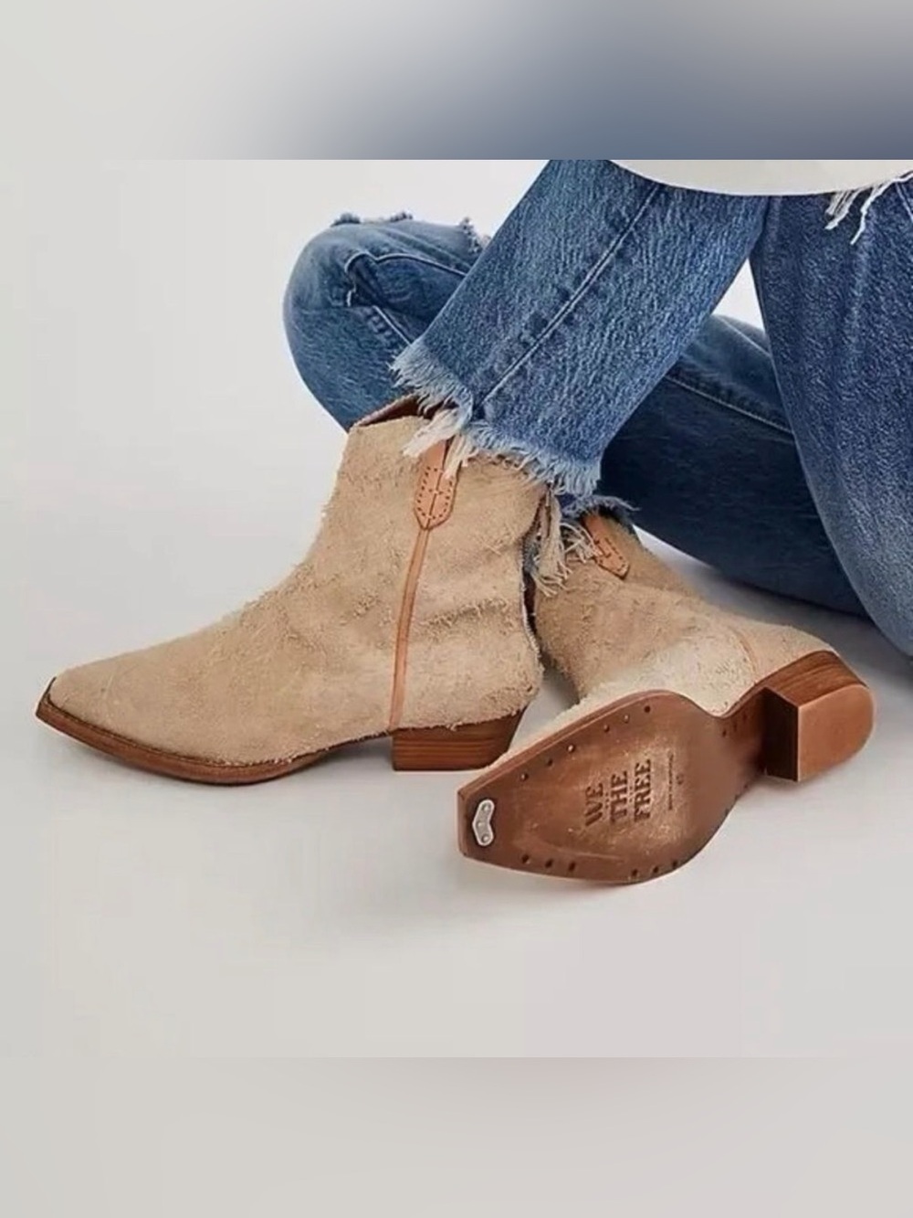 Free People We The Free Wesley Ankle Boots | English Khaki | 36.5/6.5